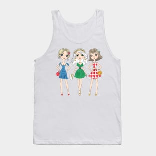 SET of fashion girls Tank Top